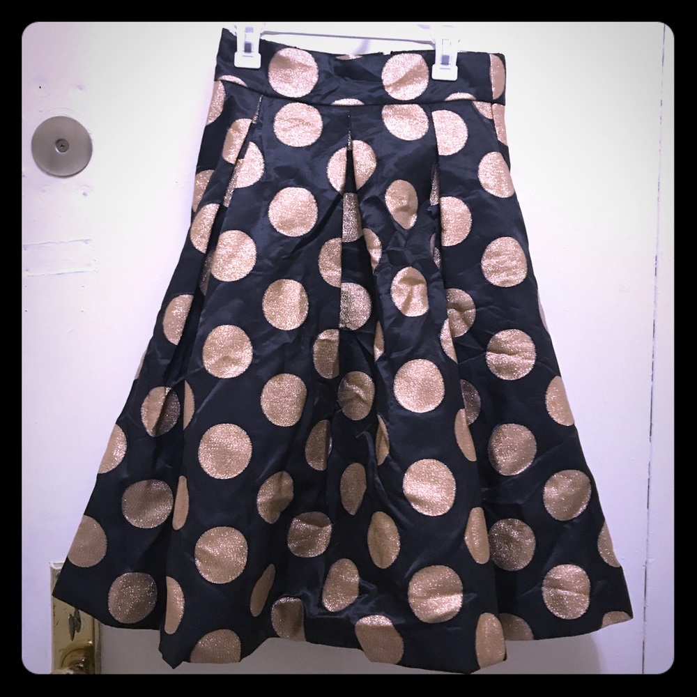 Anthropologie moulinette sœurs polka dot skirt